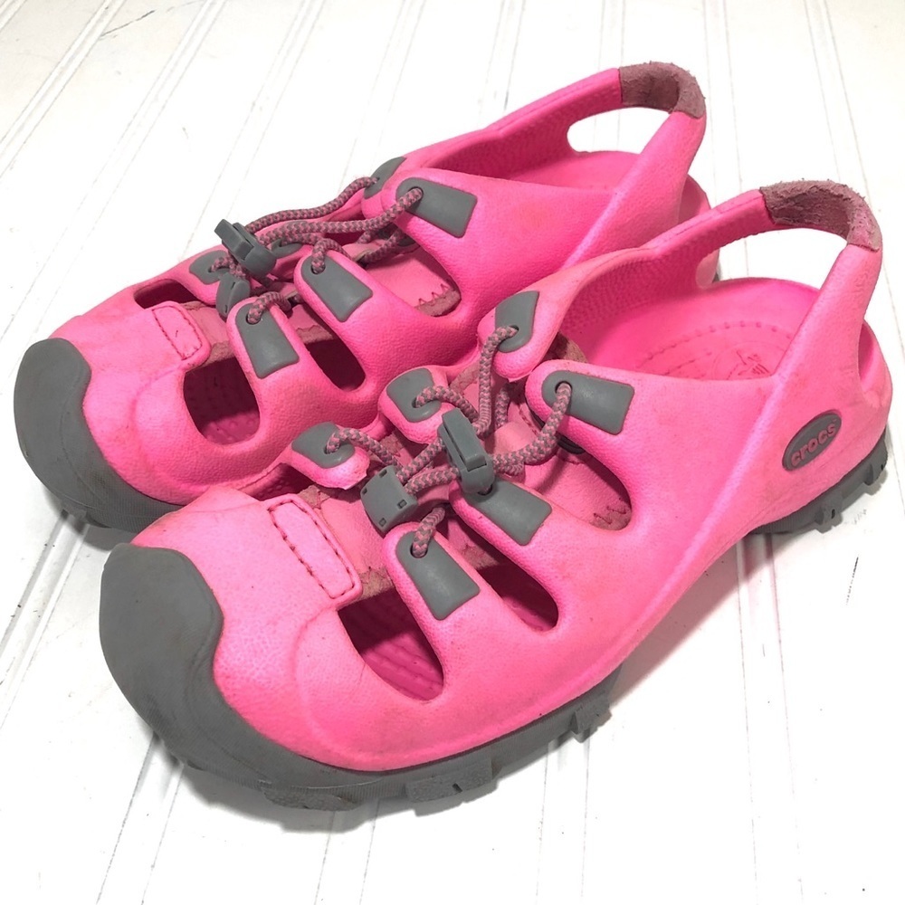 Pink CROC sandals 5​